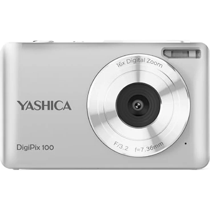 Yashica DigiPix 100, Kompaktkamera in Silber mit lebendigen Bildern und vielseitiger Anwendung – Bild 2