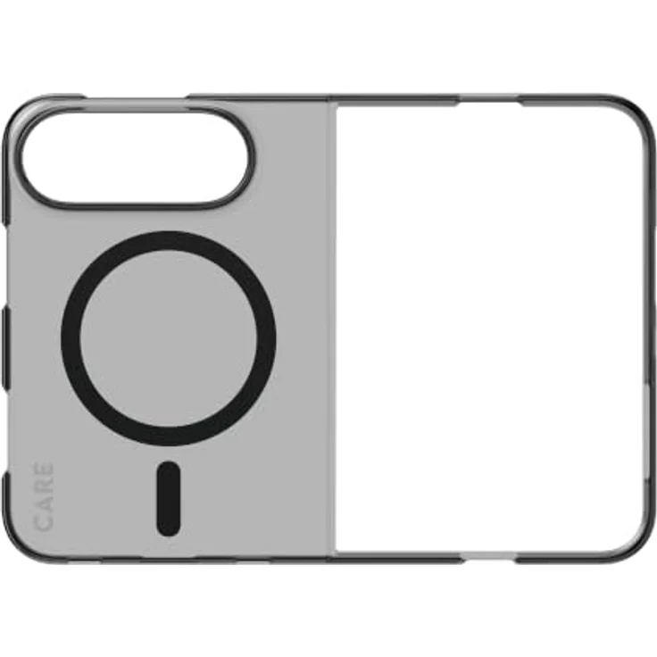 CARE by PanzerGlass Signature Case SLIM, PC/TPU Hülle für Apple iPhone Duo, MagSafe-kompatibel, 1 mm dünn, Smokey Black – Bild 4