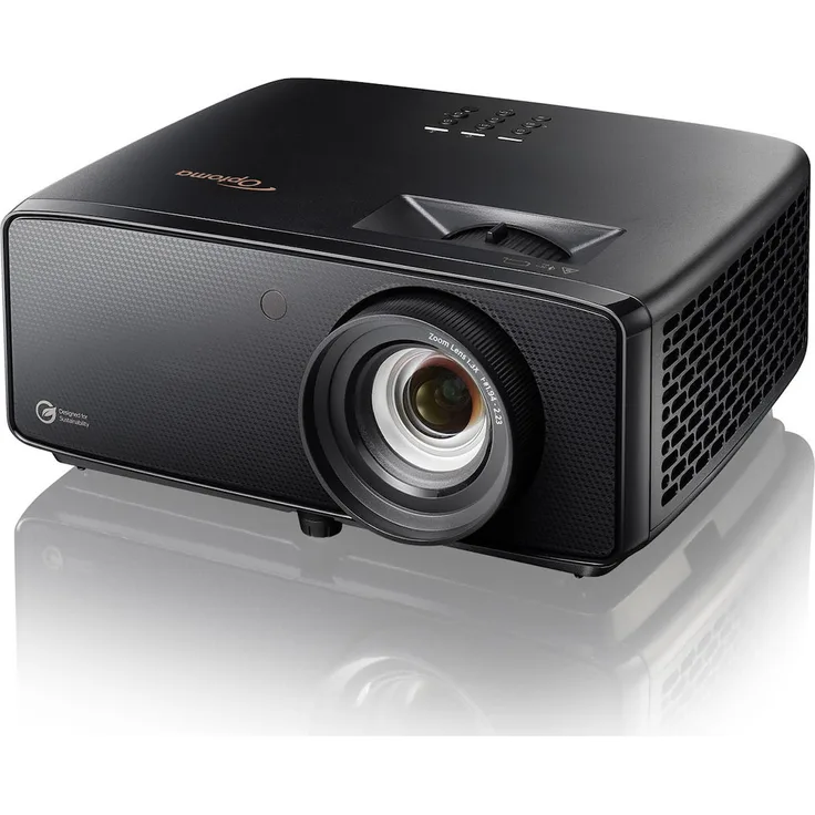 Optoma UZ38x 4K UHD Laser Heimkinoprojektor, 3800 Lumen, DuraCore-Technologie, PureEngine Ultra, Filmmaker Mode
