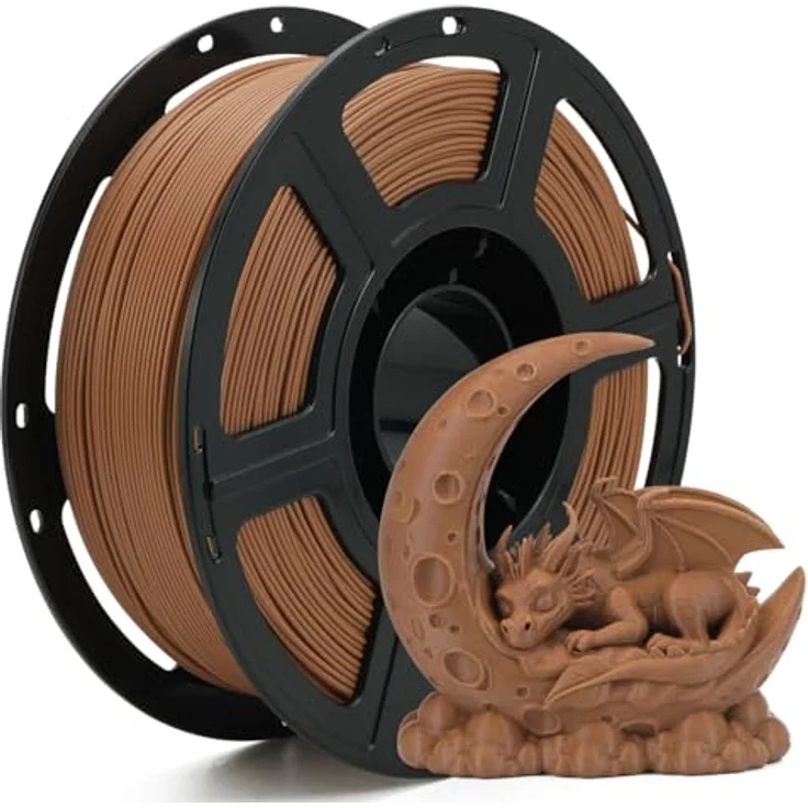 FLASHFORGE High Speed PLA+ 3D-Druckerfilament Braun, Verbesserter Schmelzfluss, mattes Finish, satte Farben – Bild 1