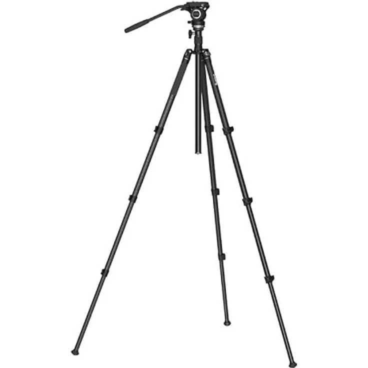 SmallRig CT210 Videostativ mit Dämpfungssystem, 360° schwenkbar, Höhe bis 192 cm, Schwarz – Bild 7