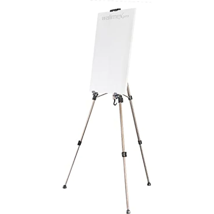 Walimex Malstaffelei Aluminium für Leinwände bis 74 cm Höhe (Tragfähigkeit ca. 10 kg, Tasche) – Bild 2