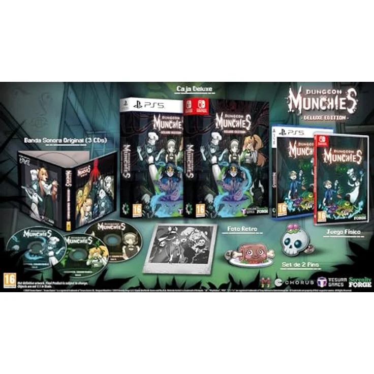 Tesura Games Dungeon Munchies Deluxe Edition (PEGI Import) für PS5/Switch, inkl. Original Soundtrack und Deluxe Box – Bild 2