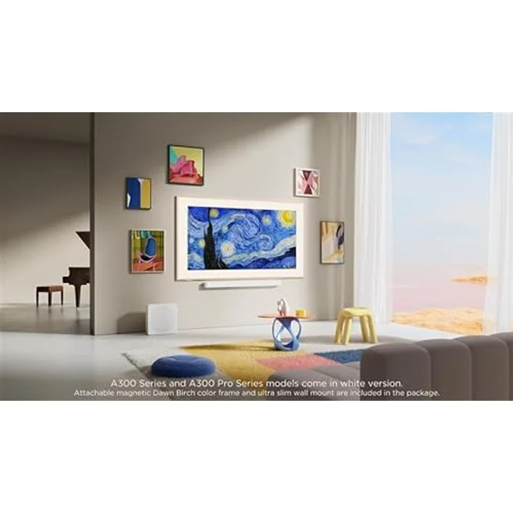 TCL NXTFrame A300 Pro 55" 4K Smart TV, HDR10, Google TV, 4 HDMI, Energieeffizienzklasse E, TCL 55A300 PRO – Bild 2