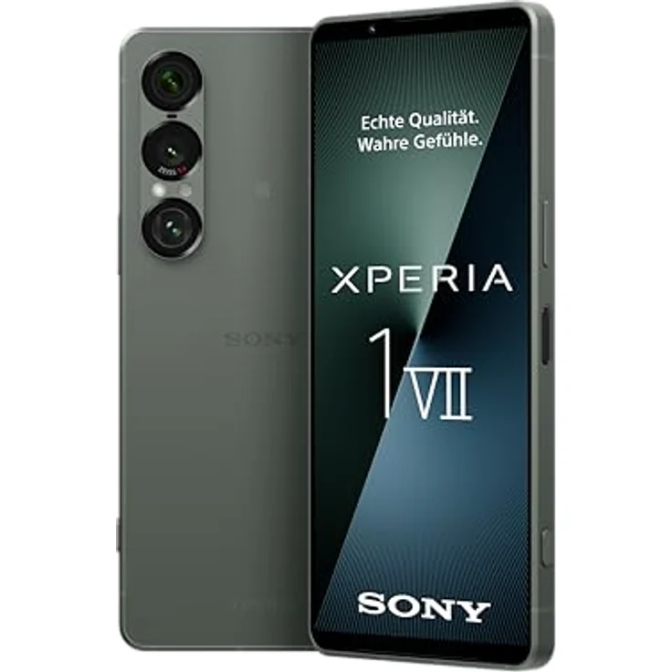 Sony Xperia 1 VII, 6,5" FHD+ HDR OLED Smartphone mit 120Hz, Dreifachobjektiv, 3,5mm Audio, Android 15, IP65/68, Dual SIM, Moos Green – Bild 1