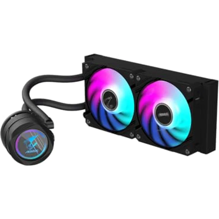 Gigabyte AORUS WATERFORCE II 240 Kühler schwarz, Wasserkühlung mit flexibler Gestaltung und hochwertigen Materialien – Bild 3