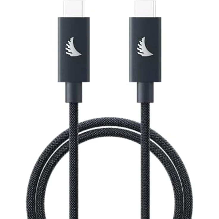 Angelbird USB-C 4.0 Solid Flex Cable, 1 m, 40 Gb/s, 240 W Power Delivery, Blue Gray – Bild 2