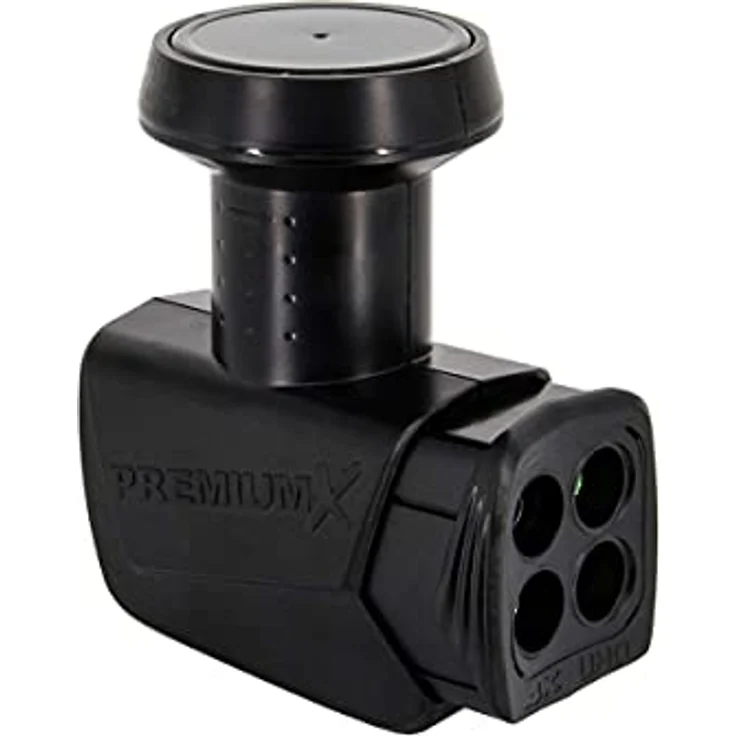 PremiumX SAT Anlage 80cm Antenne Hellgrau mit Quad LNB und stabiler Wandhalterung 35cm – Bild 5