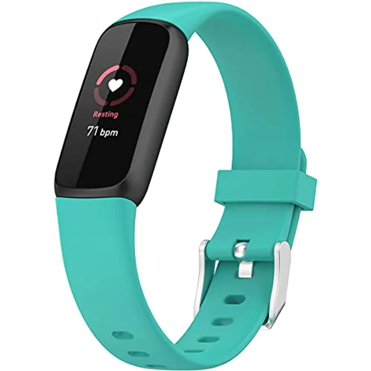 Shieranlee Armband für Fitbit Luxe, Premium Silikon QuickFit Uhrenarmband, große Größe, flexibel und wasserdicht
