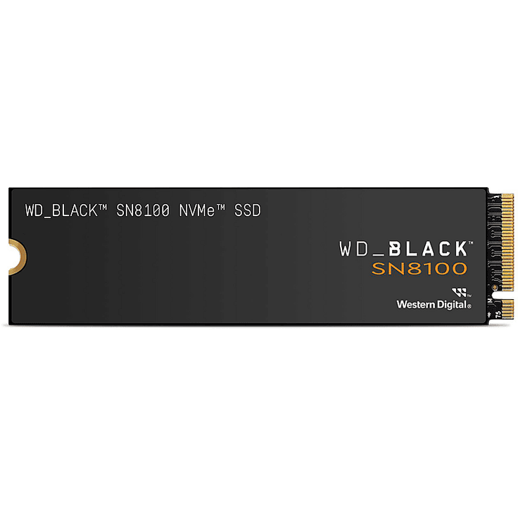 WD_BLACK™ SN8100 NVMe™ 2 TB SSD M.2, Lesen 14.900 MB/s, Schreiben 14.000 MB/s, intern