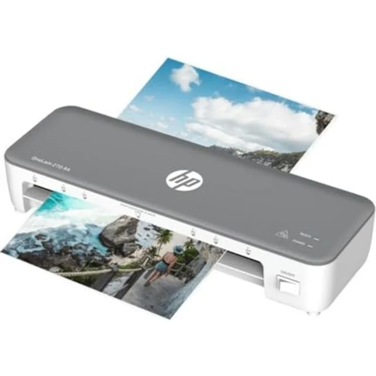 HP OneLam 270 Laminiergerät, Grau, kompaktes Design mit 14 x 7 x 37 cm – Bild 3