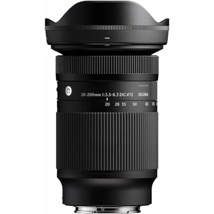 Sigma 20-200 mm F3.5-6.3 DG, C Zoom-Objektiv für Sony E, ultra-weitwinkel, kompaktes Design, HLA-Hochgeschwindigkeits-AF
