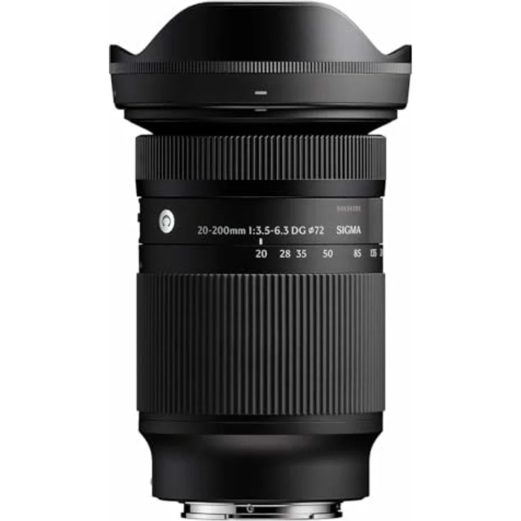 Sigma 20-200 mm F3.5-6.3 DG, C Zoom-Objektiv für Sony E, ultra-weitwinkel, kompaktes Design, HLA-Hochgeschwindigkeits-AF