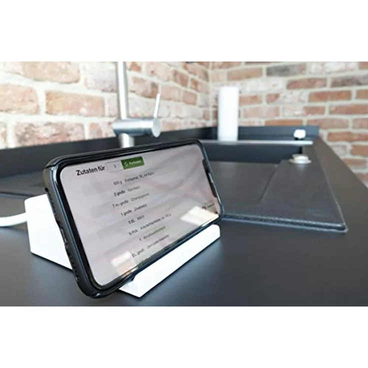 SCHWAIGER 661545 Tischsteckdose USB Ladeständer Steckdosenadapter Schuko Mehrfachstecker Ladestation Smartphone Halter 2 Schukostecker 2 USB-Anschlüsse 1,5m – Bild 4