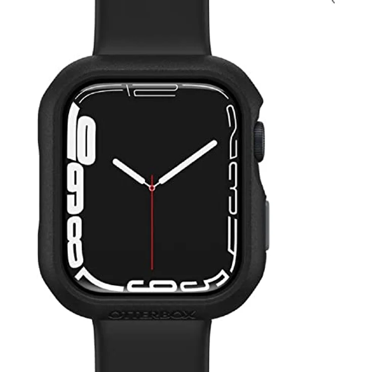 OtterBox Eclipse Bumper mit integrierter Displayschutzglas für Apple Watch Series 9/8/7 - 41mm, gehärtetes Glas, stoßfeste, sturzsichere und schlanke Schutzhülle für Apple Watch, Schwarz