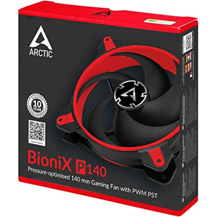 ARCTIC BioniX P140 PWM PST rot -140mm Gehäuselüfter - Preisvergleich – Bild 4