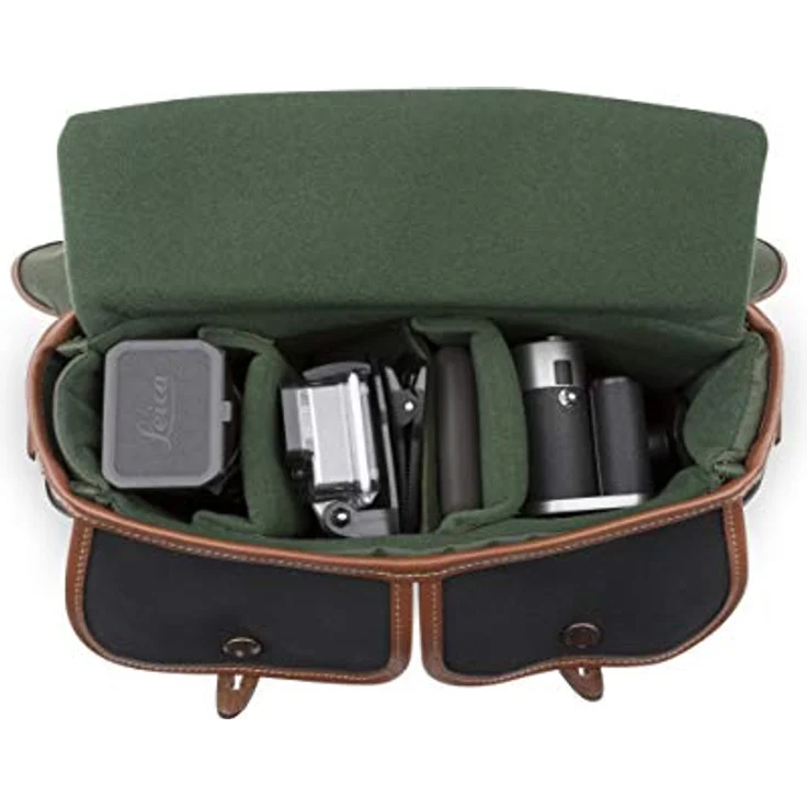 Billingham Small Pro Canvas-Tasche Rucksack (Schnellverschluss-System, Regenabweiser) schwarz und Toasten – Bild 7
