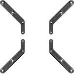 deleyCON Universal VESA-Adapter für TV & Monitor Wandhalterungen, VESA Erweiterung von 200x200 auf 300x300 und 400x400, belastbar bis 30kg, inkl. Montageanleitung und Zubehör