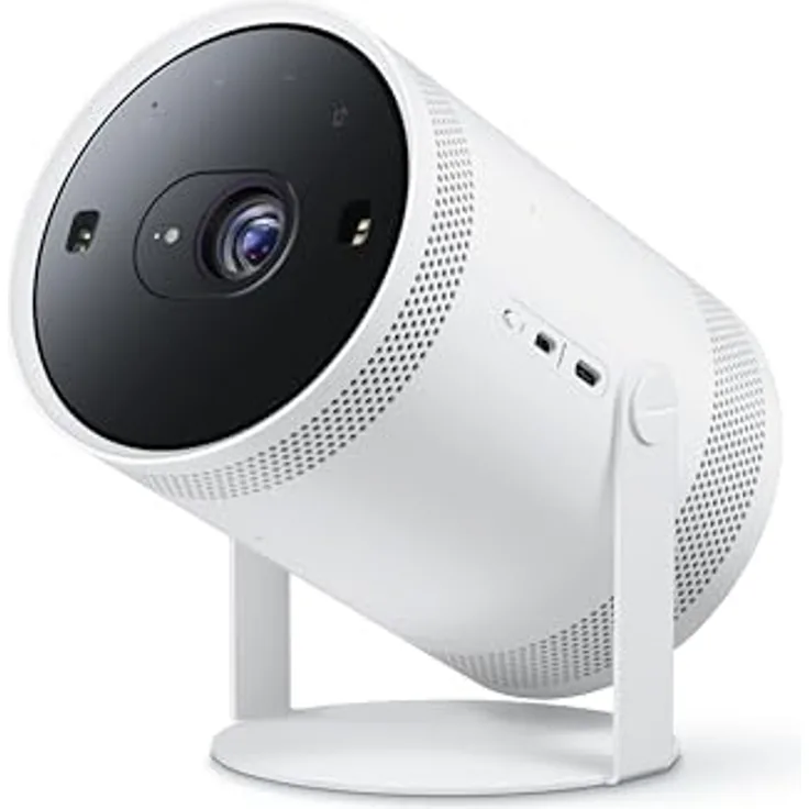 Samsung The Freestyle 2nd Gen, Tragbarer LED-Projektor, Full HD, HDR10, Beamer mit All Round Design, Auto Set-up, 360°-Sound, SP-LFF3CLAXXXE [2023]