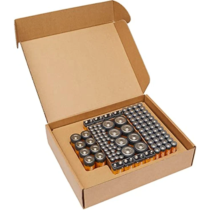 Amazon Basics Alkaline-Batterie Super-Vorteilspackung, 48 AA und 36 AAA und 8 C und 8 D und 8 9V, 108 Stück – Bild 4