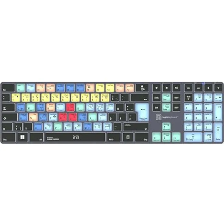 LogicKeyboard Steinberg Cubase/Nuendo Titan DE Win, professionelle Tastatur für Musikproduzenten