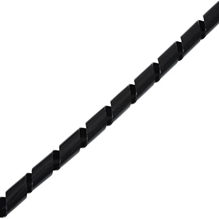 helos Spiral-Kabelschlauch 6 - 60 mm, 10 m schwarz (zuschneidbar), zum Bündeln von Kabeln (129257) – Bild 2