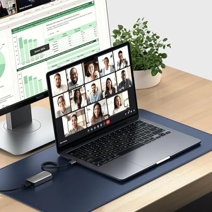 Satechi USB-C zu HDMI 2.1 8K-Adapter, Silber, mit 4K/120Hz und 8K/60Hz Videoausgang – Bild 7