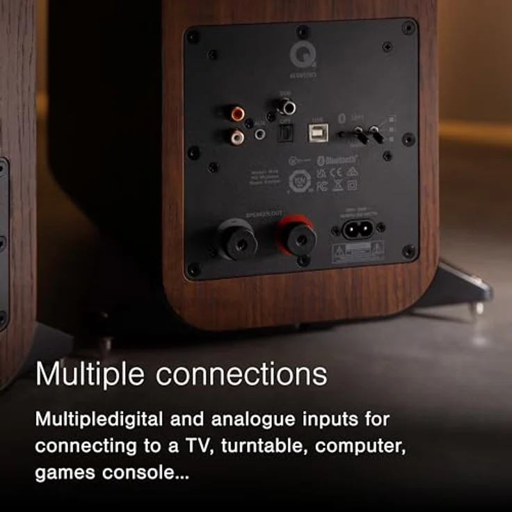 Q Acoustics M40 Schwarz – Verstärkte Standlautsprecher (Paar) – Bild 3