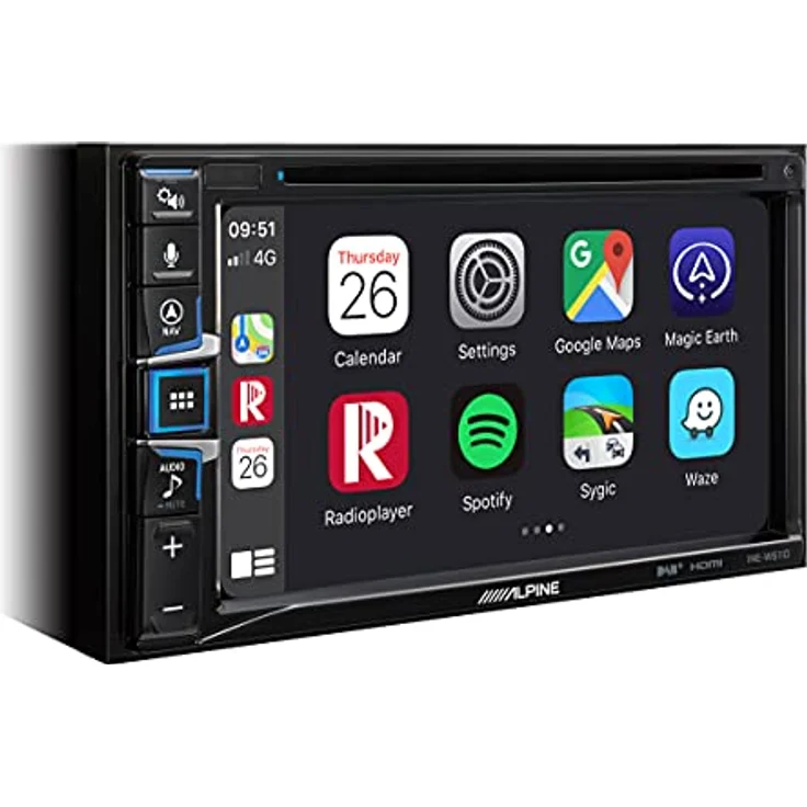 Alpine INE-W611D, Fahrzeug-Navigationssystem mit 6,5 Zoll Touchscreen, iGo Primo, Apple CarPlay und Android Auto, DAB+ Tuner, zwei USB-Anschlüsse, HDMI-Eingang – Bild 10