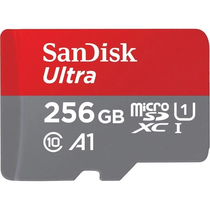 SanDisk microSDHC Ultra 256GB, UHS-1, Class 10, 100MB/s, inkl. Adapter