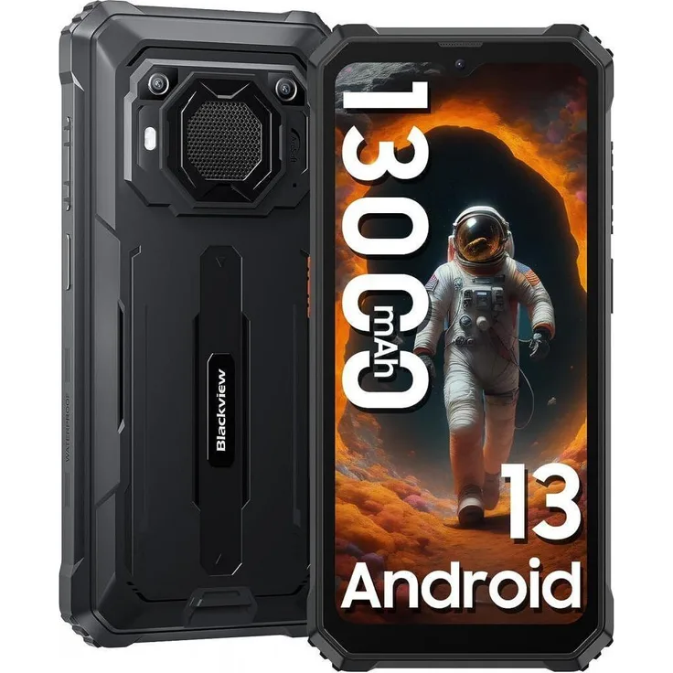Blackview BV6200Pro Schwarz Rugged Smartphone, Outdoorhandy mit 8GB RAM und 128GB Speicher