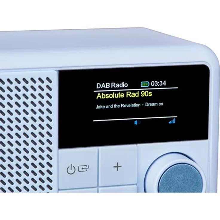 MEDION S66822 Tragbares Mini DAB+ Radio mit Bluetooth blau, dimmbares Farbdisplay, Teleskopantenne, Sleeptimer,Wecker, Snooze, AUX, USB-C – Bild 5