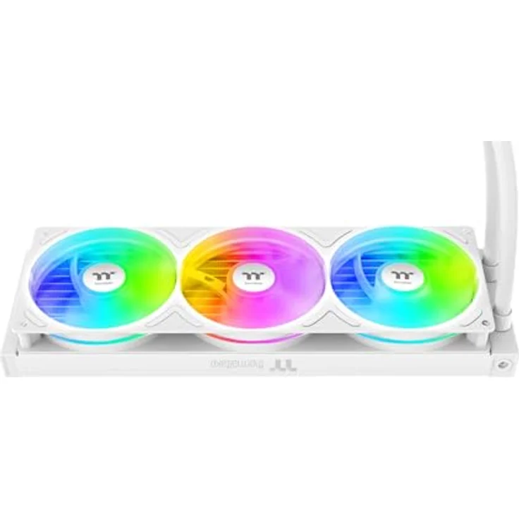 Thermaltake TH360 V3 Ultra ARGB Sync Snow, AiO-Wasserkühlung mit 3x 120mm Lüftern, bis 2500 rpm, Geräuschentwicklung 37.8 dB, weiß – Bild 2