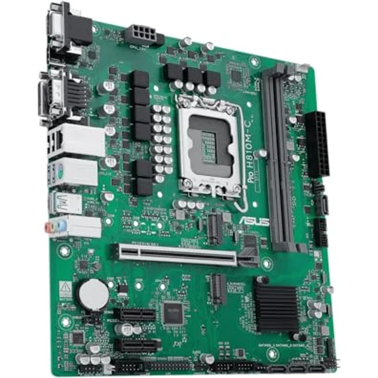 ASUS PRO H810M-C-CSM, Mainboard mit DDR5, 2x M.2, DP, HDMI, DVI, VGA, Intel H810, ATX – Bild 4