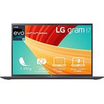 2023 LG gram 17 Inch Ultralight Notebook - 1,350 g Intel Core i7 Laptop (32GB RAM, 2TB SSD, 20h Battery Life, 16:10 Anti-Reflective IPS Display, Thunderbolt 4, Win 11 Home, Mirametrix) - Grey