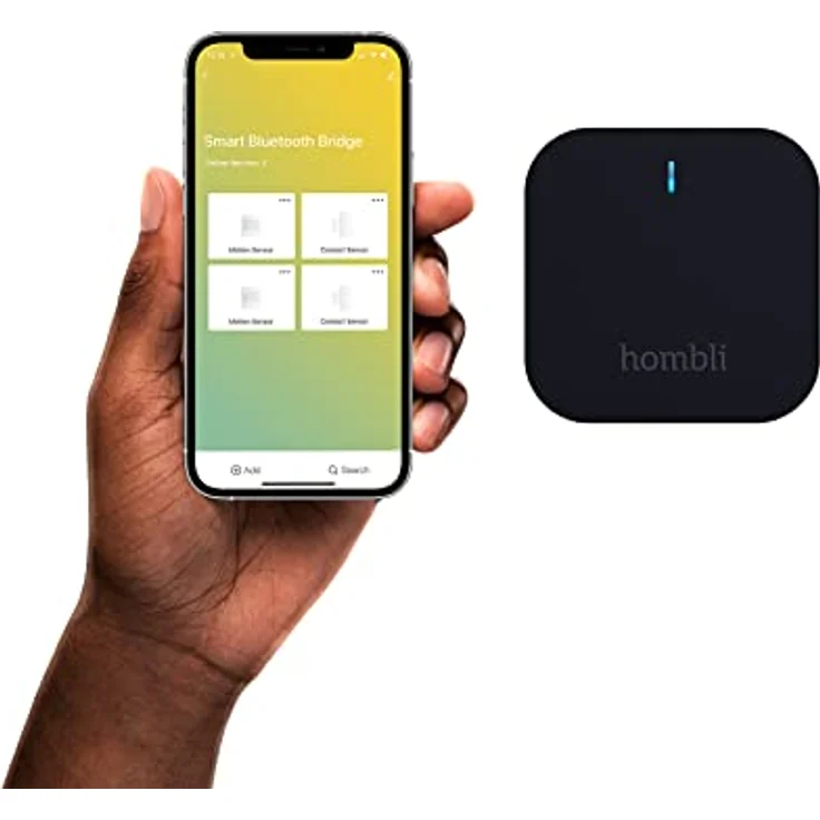 Hombli Smart Bluetooth Bridge – Hub für drahtlose Sensoren, WLAN 2,4 GHz, Bluetooth 4.2, intelligente Brückensensoren, Schwarz – Bild 3