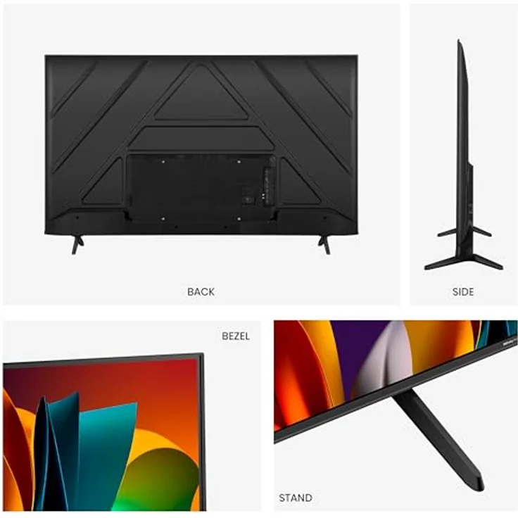 Hisense 85A6N UHD 4K Smart TV, 85 Zoll, Dolby Vision, Spielmodus Plus, DTS Virtual X, TV-Sprachsteuerung, doppelte Lautstärkeregelung - Schwarz – Bild 2