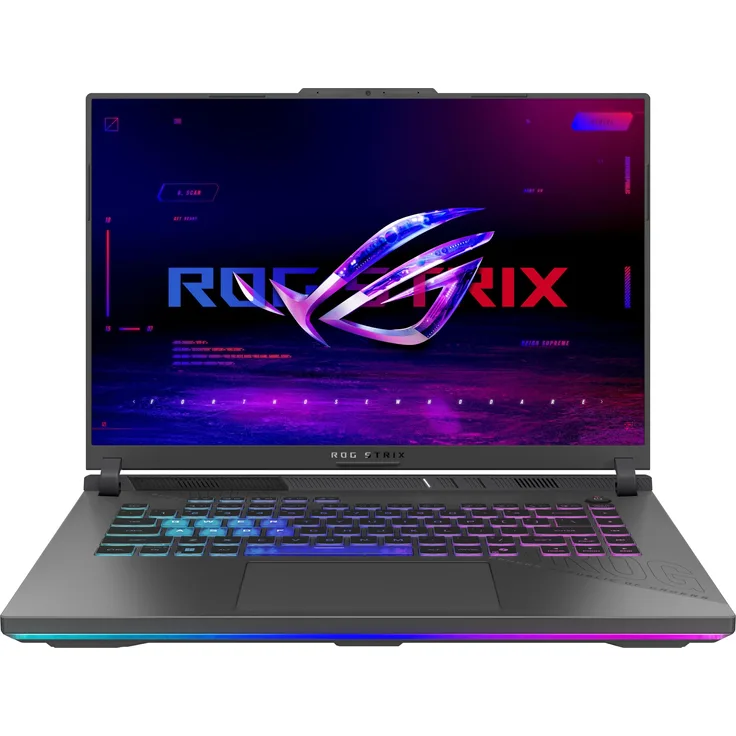 ASUS ROG Strix G16 G614PR-RV081W, 16" WUXGA Gaming-Notebook mit AMD Ryzen 9 8940HX, 32GB RAM, 1TB SSD, NVIDIA GeForce RTX 5070 Ti, Windows 11, Grau