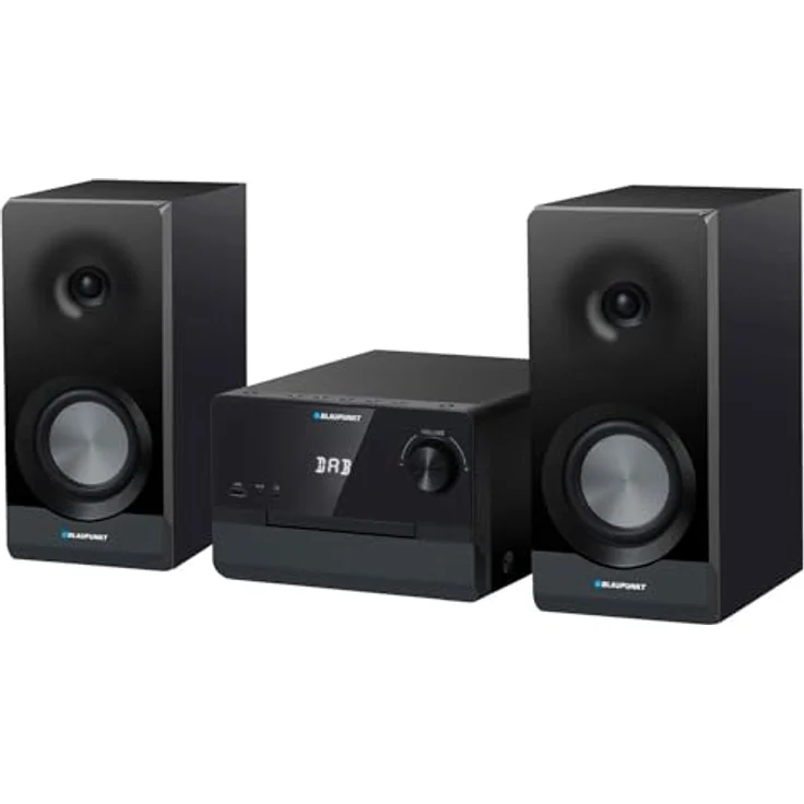 Blaupunkt MS49DAB Micro-Stereoanlage, 100 W RMS, DAB+-Tuner, HDMI-ARC, LED-Display, FM-Radio, Teleskopantenne inklusive – Bild 2