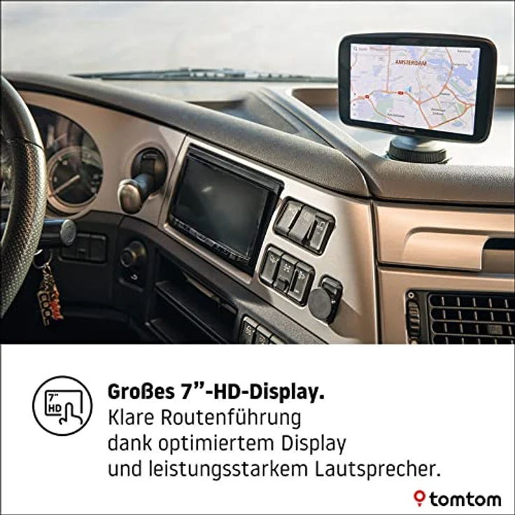 TomTom GO Expert EU 7" LKW/Trucker Navi, professionelle Navigation mit individuellen Routen und wöchentlichen Karten-Updates – Bild 2