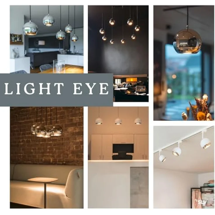 SLV LIGHT EYE 90 1Ph QPAR51 schwarz, Smarte Deckenleuchte mit hochwertigem Lichtauslass – Bild 8