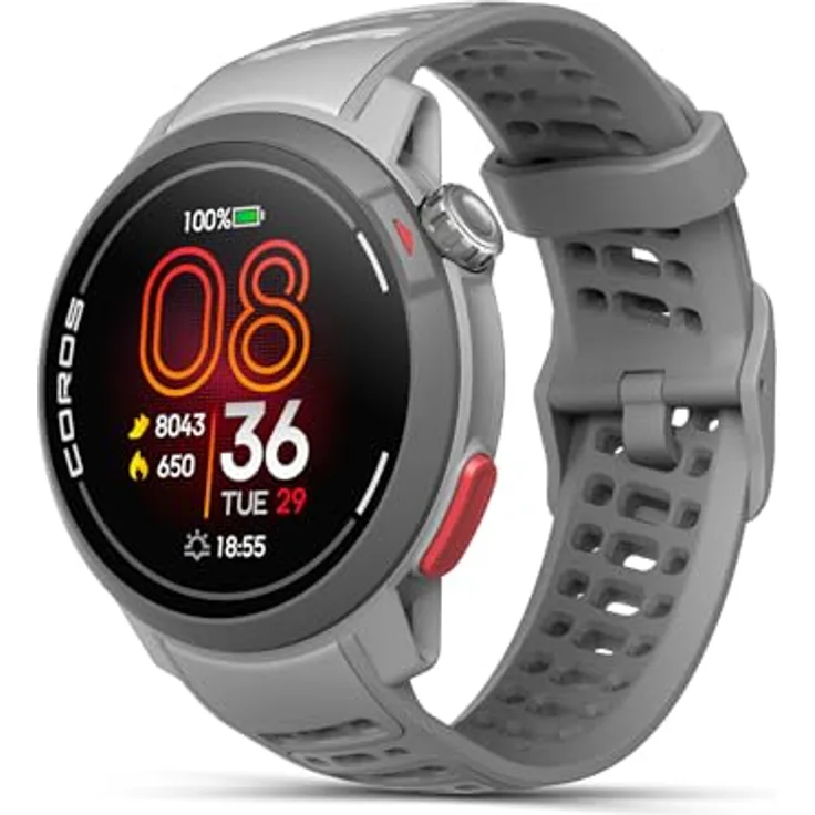 COROS PACE Pro GPS SPORTUHR, Grau: 1,3-Zoll-AMOLED-Touchscreen, Unser schnellster Prozessor bisher, 20 Tage Akkulaufzeit, Navigation mit globalen Offline-Karten, Schlaftracking, Laufen, Radfahren