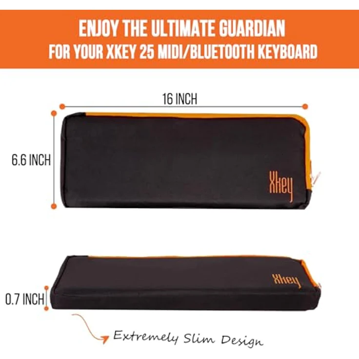 CME Xkeycase Schutzhülle, Schwarz-Orange – Bild 6