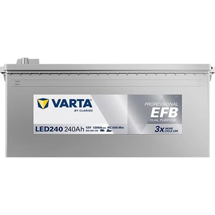 Varta Professional Dual Purpose EFB LED 240 12V 240AH 1200A, Batterie mit 518 x 276 x 242 cm Größe – Bild 3