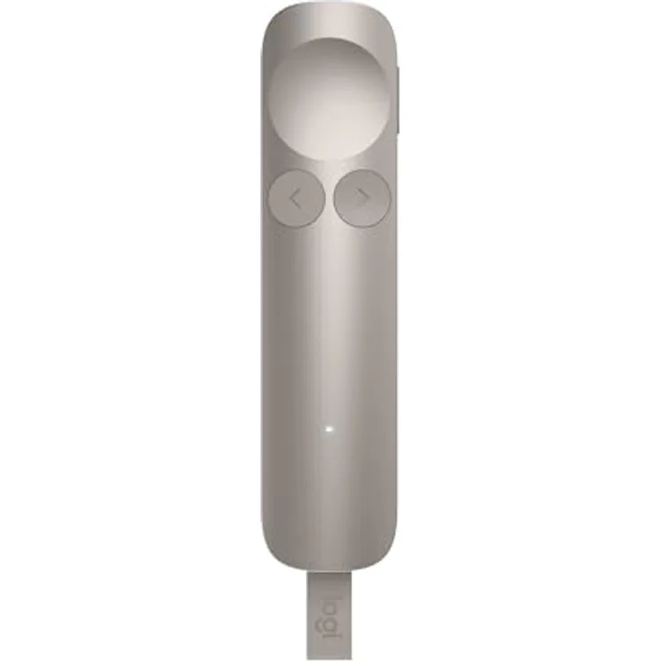 LOGITECH Spotlight 2 Presenter, fortschrittliches Präsentationsgerät mit haptischem Feedback, digitale Highlight-Funktionen, Farbe Sand