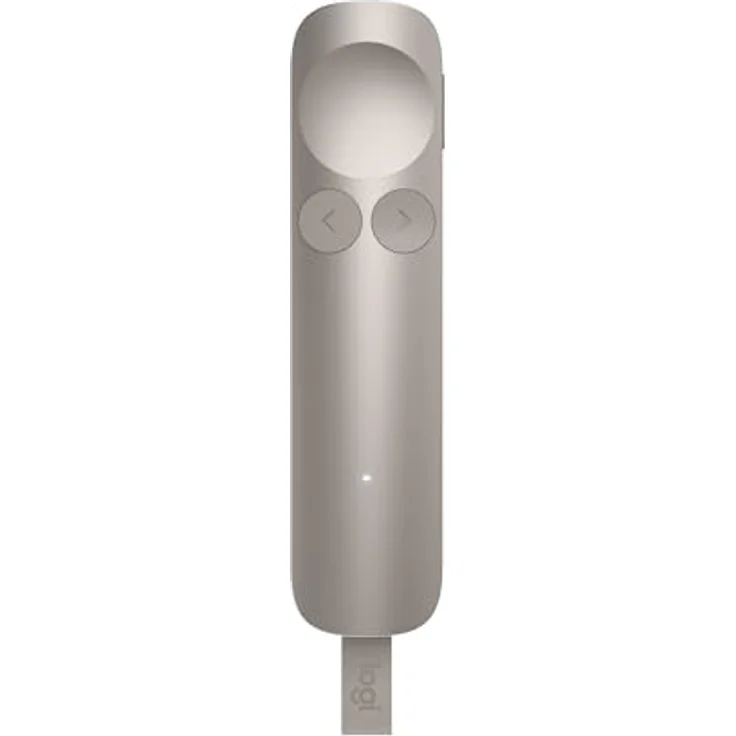 LOGITECH Spotlight 2 Presenter, fortschrittliches Präsentationsgerät mit haptischem Feedback, digitale Highlight-Funktionen, Farbe Sand – Bild 1