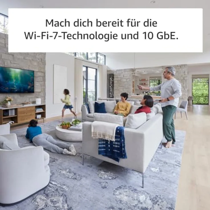 Amazon eero Max 7 Triband-Mesh-WLAN-Router | Bis zu 9,4 Gbit/s | Für Verbindungen mit über 200 Geräten | Abdeckung von bis zu 232 m² | 2023 – Bild 2