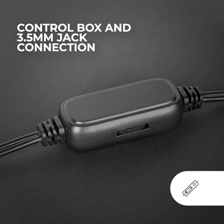 Mars Gaming MS-PRO, Kompakte Lautsprecher mit 10W Leistung und dynamischer RGB Flow Beleuchtung, PC-Lautsprecher mit Kontrollbox und 3,5mm Klinkeneingang, Schwarz – Bild 5