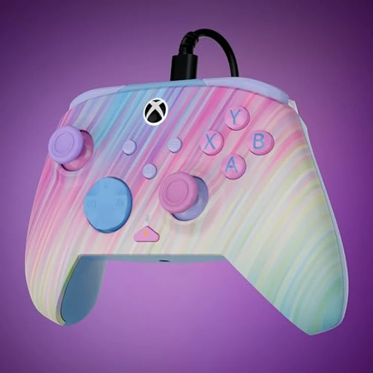 Turtle Beach Rematch Advanced Wired Gamepad, Gaming Controller mit Hall-Effekt-Hair-Trigger und Leuchtfunktion, Cotton Candy (PC) – Bild 9