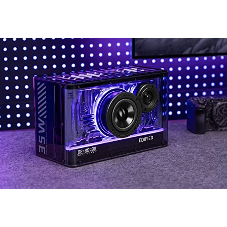 Edifier QD35 kompaktes Bluetooth-Lautsprechersystem mit RGB-Lichteffekten, Bluetooth V5.3 und Zwei ultraschnellen Ladeanschlüssen. Hi-Res Audio Zertifiziert. – Bild 3